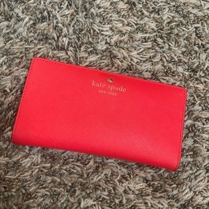 Kate Spade Red Leather Wallet